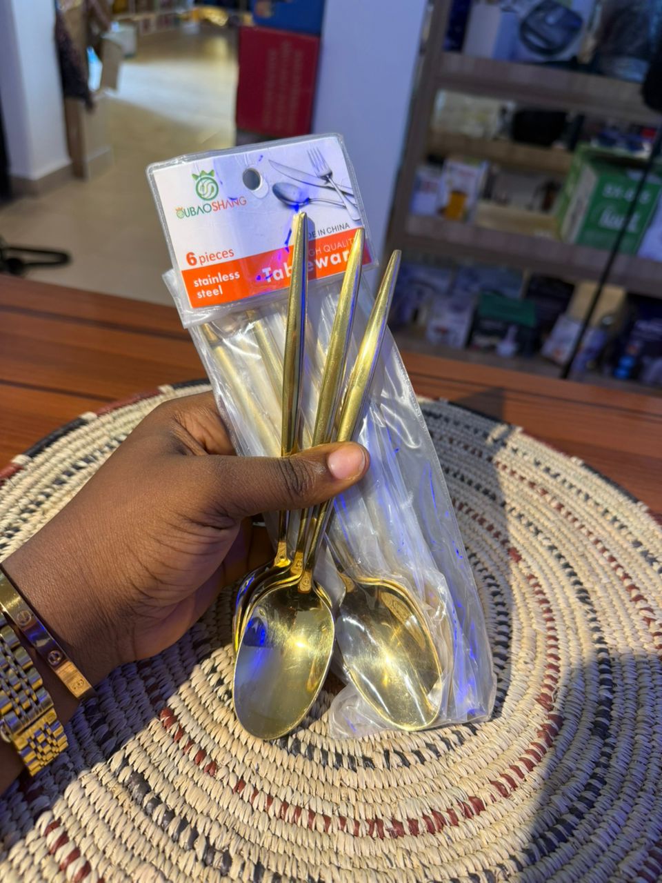 Gold spoon