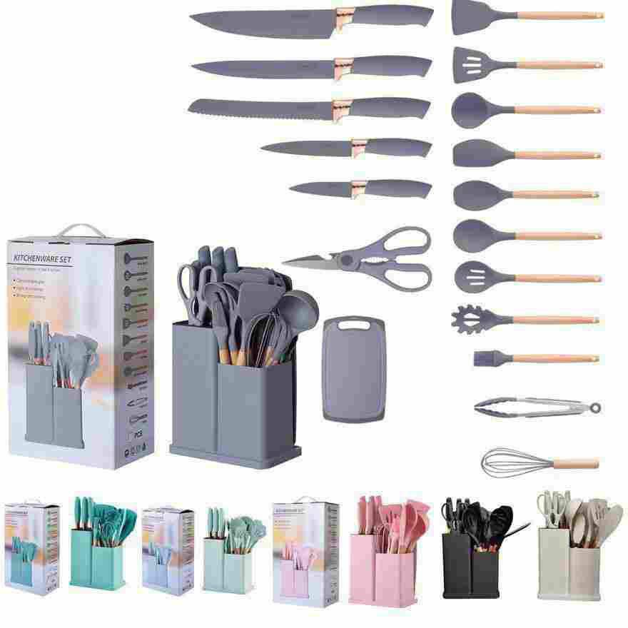 Silicon spoon& knife set