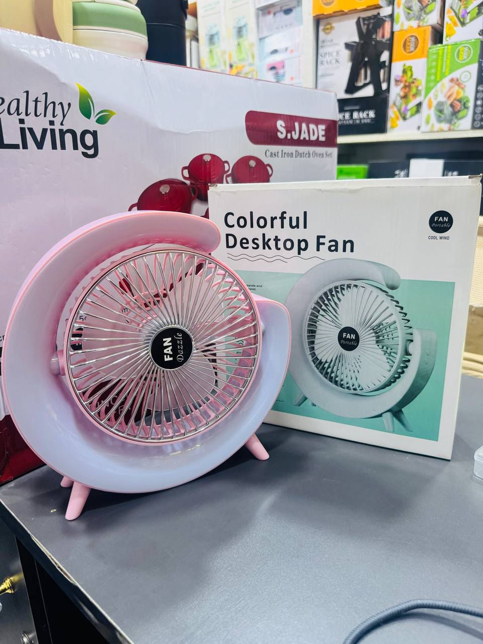 Colorful desktop fan